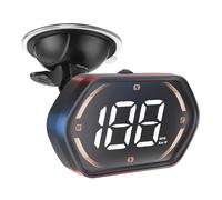 BAFOVY Affichage Tête Haute Universel pour Voiture Compteur de Vitesse GPS avec Avertissement de Survitesse GPS à Taux de Rafraîchissement élevé 10 Hz Puce Double Mode Beidou Régl (GOLD)