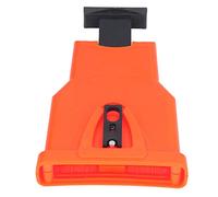 BAFOVY Affûteur de Tronçonneuse, Affûteur de Dents de Tronçonneuse Portable, Pierre à Aiguiser en Plastique 22 X 14,5 X 3,5 Cm, Gabarit d'affûtage Léger à Presse Manuelle pour Le Travail du Bois en