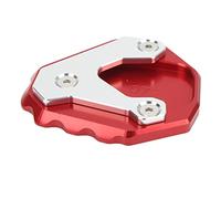 BAFOVY Agrandisseur de Béquille de Moto, Coussin d'extension de Béquille Latérale en Alliage d'aluminium pour CB500X 2019+, Offre un Stationnement Stable et une Assise Améliorée (rouge)