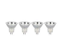 BAFOVY Ampoule MR11 Ampoule LED 4 Pack 2W 300LM AC10 30V 12LED 2835 PC Spot Faisceau de 120 Degrés Base à Double Broche pour Utilisation de Downlight de Plafond de Piste de Paysage (Blanc froid)