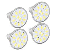 BAFOVY Ampoule MR11, Ampoules Spot LED MR11 3 W AC 10 à 30 V Coque PC 12 LED 300 Lm Faisceau de 120 Degrés pour Projecteur, Plafonnier, éclairage de Fenêtre (Blanc froid)