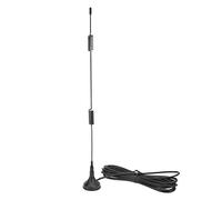 BAFOVY Antenne Radio 2 Pièces Antenne de Signal 15DBI avec Broche Intérieure SMA en Cuivre Rouge 600 à 6000 MHz RG174 Base à Ventouse Magnétique pour Routeur DTU sans Fil
