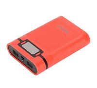 BAFOVY Batterie Externe DIY, Matériau ABS, 4 Capacités de Batterie, Chargeur Portable pour Téléphones et Appareils Mobiles (rouge)