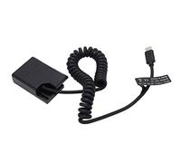 BAFOVY Batterie Factice ENEL14, Adaptateur Secteur de Type C, Batterie Factice de Décodage Complet avec Alimentation Stable pour D5600 D5500 D5300