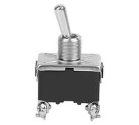 BAFOVY BERM Interrupteur à Bascule, Mini Interrupteur à Bascule 4 Broches 15 A 250 V, Base en Polypropylène, en Fer, 2 Niveaux Marche/arrêt, Conception étanche pour Générateurs, Contrôle Industriel,