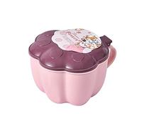 BAFOVY Boîte d'assaisonnement Pot à Condiments en Plastique avec 4 Grilles, Couvercle à Pression et Boîte Intérieure Amovible, Récipient de Stockage d'épices Griffe de Chat pour la Cuisine, (PINK)