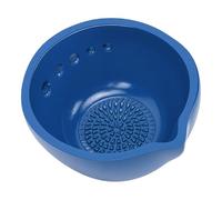 BAFOVY Bol à Râper L’ail en Céramique Fait Main, Broyeur et éplucheur 2 en 1, Outil de Cuisine avec Trou D’épluchage intégré pour Râper le Gingembre, L’ail et les Condiments