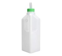 BAFOVY Bouteille de Mollet d'alimentation, 850 ML en Plastique Animaux de Ferme Blanche Bouteille de Buse de Silicone au Lait d'eau, Aide à Boire Naturellement, Facile et économique, Matériau de