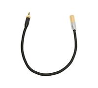 BAFOVY Câble 3,5 Mm vers Mini XLR, Cordon Adaptateur Sonore plaqué or, Connecteur 3 Broches pour Caméscope BMPCC et Utilisateurs C70