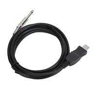 BAFOVY Câble de Guitare USB 3 Mètres Câble Audio pour Guitare et Basse électriques, Plug and Play sans Pilote Nécessaire, Carte Son Intégrée pour l'enregistrement et la Production Musicale