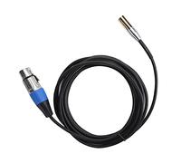 BAFOVY Câble Mini XLR 3 Broches Mâle vers 3 Broches Femelle, Métal ABS, qualité Sonore Haute fidélité pour Appareils Photo et Microphones Professionnels (3 mètres/9,84 pieds)