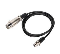 BAFOVY Câble XLR, Mini XLR Femelle 3 Broches, Câble de Microphone Flexible pour Casque K240 K240S K240MK II K141