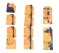 BAFOVY Capuchons de Touches, Matériau PBT, Thème Halloween, Excellente durabilité, Saisie Facile, Capuchons de Touches DIY pour Claviers Mécaniques