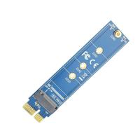 BAFOVY Carte Adaptateur NVME pour Disque Dur M.2, Carte de Test PCI E 1X, Matériau ABS, Installation Facile, Accessoires Informatiques