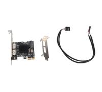 BAFOVY Carte D'extension ESATA Alimentée par PCIe, 2 Ports 6 Gbit/s, échangeable à Chaud, Plug and Play, avec Carte PCI Express, pour de Bureau