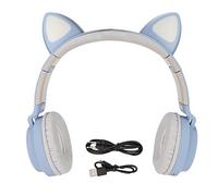 BAFOVY Casque de Jeu Cat Ear, Cache-oreilles Souples, Lumière LED, 5.0, Basses Profondes, Parfait pour les Enfants et les Joueurs (#13)