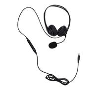 BAFOVY Casque USB avec Microphone Casque Filaire Stéréo avec Micro Antibruit Pilotes HD 30 Mm Coussinets d'oreille en Mousse à Mémoire de Forme pour Ordinateur PC Skype Zoom Teams