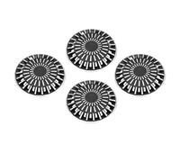 BAFOVY Casquettes de 14 Pouces sur Les Bouchons de Moyeu de Roue, Ensemble de 4 ABS R14 Universels Universels, Compatibles avec, Siège, Felicia, Corsa, Accessoires de Protection élégant pour Les