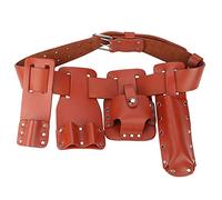 BAFOVY Ceinture à Outils d'échafaudage, Ceinture à Outils en Cuir 5 sur 1 avec Organisation Efficace, Conception Confortable, Tout Nouveau Stockage Polyvalent, pour la Règle des Levier, Les Clés et