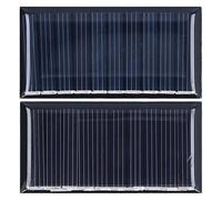 BAFOVY Cellules Solaires, 2 Pièces Mini Panneau Solaire Module Solaire Cellule Solaire 0.25W 5V Polycristallin Résistant aux Intempéries pour Projets Domestiques avec 60 X 30mm