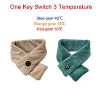 BAFOVY Châle électrique, écharpe Chauffante en Tissu Cristal Super Doux avec 3 Réglages de Température 42C 48C 55C, pour Soulager les Douleurs au Cou et aux épaules en Hiver, en Plein (Vert malachite)