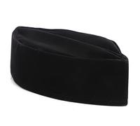 BAFOVY Chapeau Musulman, Casqueur Islamique Headwear Noir Gol Velvet Soft Confortable Pliable Portable 59cm Culte Mosquée Utilisation Quotidienne pour les Hommes