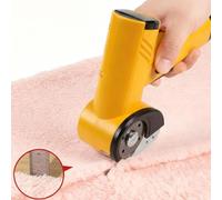 BAFOVY Ciseaux électriques sans Fil, boîte, Moteur 420 Tr/min 25W avec Lames de sécurité pour la de Tapis en Carton, Tissu, Cuir (YELLOW)