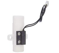 BAFOVY Commutateur de Capteur de Débit d'eau Commutateur de Débit d'eau en Plastique G1 2 Double Filetage Mâle Type de gravité Magnétique 0,75 à 5 L Min pour le Contrôle de l'électrovanne de