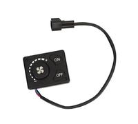 BAFOVY Commutateur de Contrôleur de Chauffage de Stationnement, Commutateur de Bouton de Chauffage de Stationnement ABS DC12V 24V Port à 3 Broches, Arrêt de Démarrage et Contrôle de la Température,