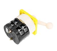 BAFOVY Commutateur Rotatif Universel PC Commutateur de Transfert Rotatif en Alliage d'argent et Cuivre 110 à 380 V 16 A Bouton de Positionnement Taille Compacte Contact Stable pour équipement de