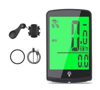 BAFOVY Compteur de Vitesse de Vélo, Grand écran rétroéclairé de 3,7 Pouces, Ordinateur de Vélo Numérique avec Mémoire de Mise Hors Tension, Rechargeable par USB, pour Le Suivi des