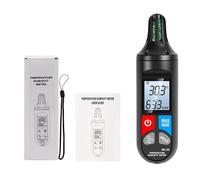 BAFOVY Compteur d'humidité de Température Portatif, Thermomètre Hygromètre Numérique avec écran LCD rétroéclairé, Maintien des Données Min, 14 à 140F 0 à 100% RH pour Laboratoire de Ferme à Effet