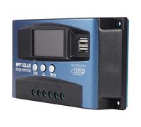 BAFOVY Contrôleur de Charge Solaire MPPT Régulateur de Panneau Photovoltaïque Chargeant un Lampadaire LED Industriel à Haute efficacité Paramètres de Décharge Réglables Double Protection contre le