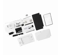 BAFOVY Coque de Remplacement pour Console 3DS XL, Kit de Réparation Complet avec Boutons et Interrupteurs, Ensemble de Pièces pour Console 3DS XL (White)