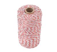 BAFOVY Corde de Clôture électrique en Fil d'acier Inoxydable avec Fil de Clôture électrique PE, Forte conductivité, Résistance à la Corrosion, Légère pour Ferme, Ranch, Cheval, Bétail, Mouton, Chien