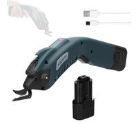 BAFOVY Coupe-tissu électrique 4,2 V Coupe-tissu électrique Portable avec Lame en Alliage 8 000 Tr/min jusqu'à 10 Mm de Dissipation Thermique à Faible Bruit pour les Ateliers de Tailleurs d'atelier
