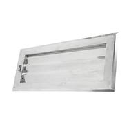 BAFOVY Couvercle d'évent à Persiennes à Perspectives, 316 en Acier Inoxydable, Remplacement de l'évent à Air Poli Miroir pour Le Yacht et Le Bateau RV, 500 X 200 Mm, Utilisation Polyvalente, Flux