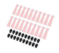 BAFOVY de Pansement de Terrain, Kit de 24 Paires de d'éviscération de Cerf avec Manches Longues en PE et Courts en Nitrile, Résistants à la Déchirure, Faciles à Mettre et à Enlever, pour Le