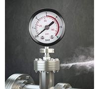 BAFOVY de Pression de l'atomiseur, Application Large, Corrosion et Valeur de Pression, Valeur de Lecture Facile avec Matériau de Fer Idéal pour Les Accessoires de Pulvérisation
