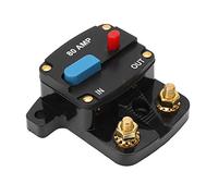 BAFOVY Disjoncteur Audio de Voiture, ABS de Haute qualité, Disjoncteur en Ligne à Réinitialisation Manuelle pour Systèmes Audio de Voiture, Bateaux, Camions et Bus (80A)