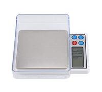 BAFOVY Échelles Numériques Mini Portable de Haute Précision, 2 Kg / 0,1 G, Petite et Exquise, s'inscrit dans Votre Poche pour une Utilisation en Déplacement, en Acier Inoxydable Robuste et en