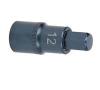 BAFOVY Embout de Douille S2 Embout de Douille en Acier allié 1 2x50xH12 Globalement traité Thermiquement HRC58 Surface Bleuie Antirouille Réparation Précise pour l'entretien des Outils à Main de