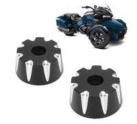 BAFOVY Embouts de Poignée en Alliage D'aluminium, Finition Noire Usinée CNC pour la Réduction et la Protection des Vibrations, avec Boulons en Acier Inoxydable, Remplacement pour