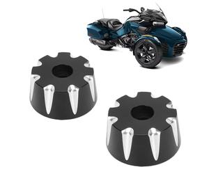 BAFOVY Embouts de Poignée en Alliage D'aluminium, Finition Noire Usinée CNC pour la Réduction et la Protection des Vibrations, avec Boulons en Acier Inoxydable, Remplacement pour