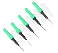 BAFOVY Ensemble de Sondes de Test Sonde Multimètre en Laiton PVC 5 Pièces Aiguilles de Perçage de 0,7 Mm avec Gaine pour Diagnostic Automobile Laboratoire d'essais électriques école Maison