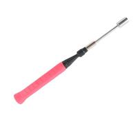 BAFOVY Entraîneur de Swing de Badminton à Poids Réglable, Outil de Pratique de Swing de Raquette de Badminton avec Poids Clignotants pour L'entraînement de Force des Doigts et des