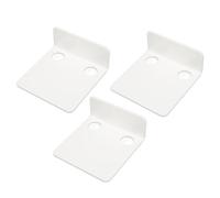 BAFOVY Étagère Murale pour Petites Caméras de sécurité 3 Pièces, étagère Flottante en Acrylique avec Clips de Câble, Adhésif étanche pour Une Utilisation Intérieure et Extérieure (White)