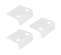 BAFOVY Étagère Murale pour Petites Caméras de sécurité 3 Pièces, étagère Flottante en Acrylique avec Clips de Câble, Adhésif étanche pour Une Utilisation Intérieure et Extérieure (Transparent)