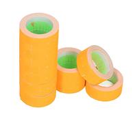 BAFOVY Étiquette de Prix, étiquette de Prix en Papier 3 Tubes 15 000 Pièces 21 X 12 Mm à une Rangée avec Lignes de Guidage Rouges Claire Séchage Rapide pour le Marquage des étagères de Magasin de