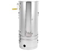 BAFOVY Extracteur de Miel Centrifugeuse Manuelle à Miel en Acier Inoxydable, capacité de 2 Cadres, Engrenage en Fonte, Paroi épaisse du Baril pour les Apiculteurs d'arrière-cour, Petits Ruchers,